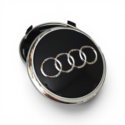 Ковпачки (заглушки) в диски Audi, чорні 69\63мм 4L0 601170